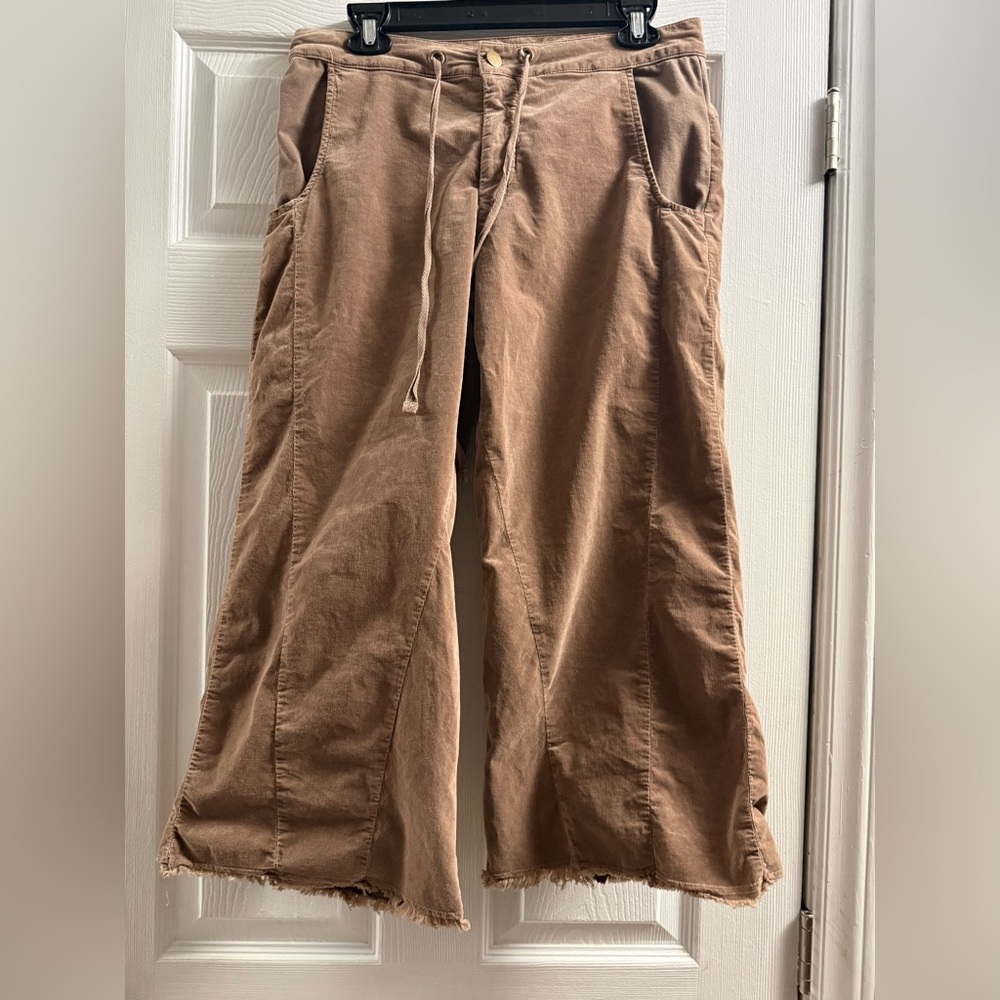 Wearables Wide Leg Corduroy Drawstring Pants Size Small